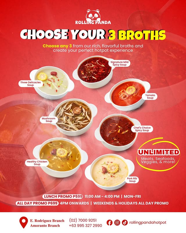 Choose Your 3 Broths — 7 signature soup bases