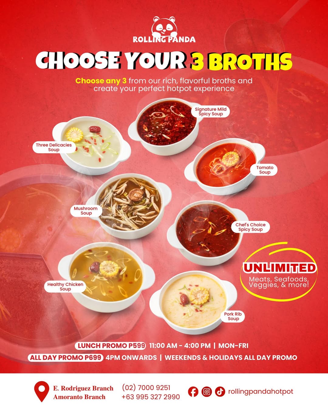 Choose Your 3 Broths — white version